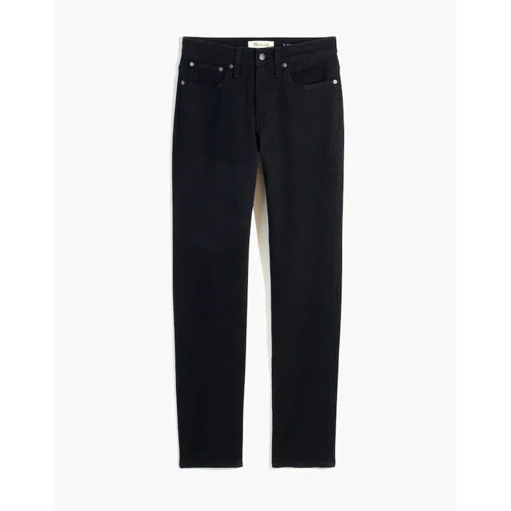 Madewell Jeans Mens 42x30 (tag 40x30) Black Straight Flex Denim Slim NG296 NWT
